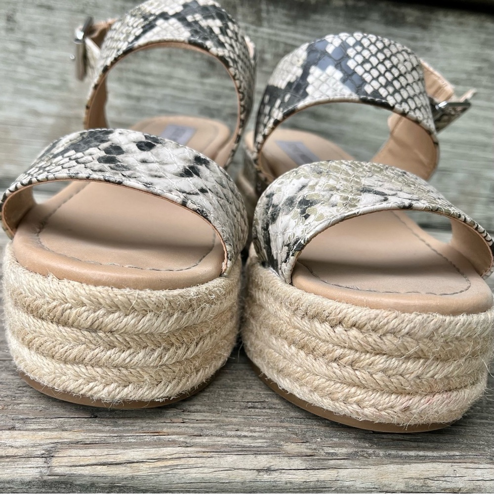 Steve Madden Python Platform Sandals Size 6 - image 7